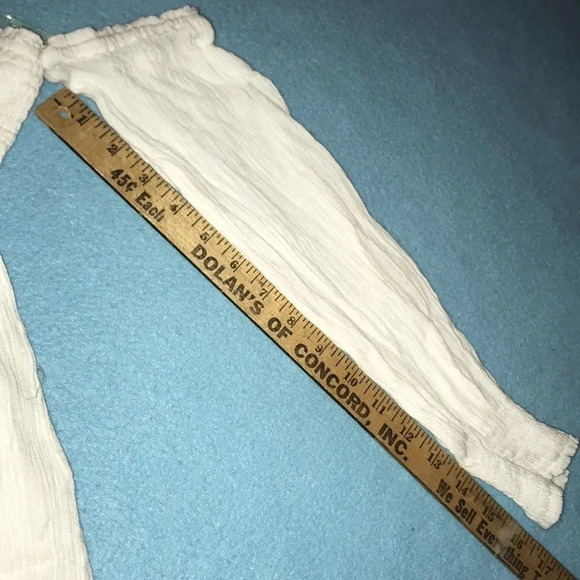 𝅺DO+BE smocked top gauzy off shoulder lined stretchy soft white boho NEW size M - Picture 8 of 8
